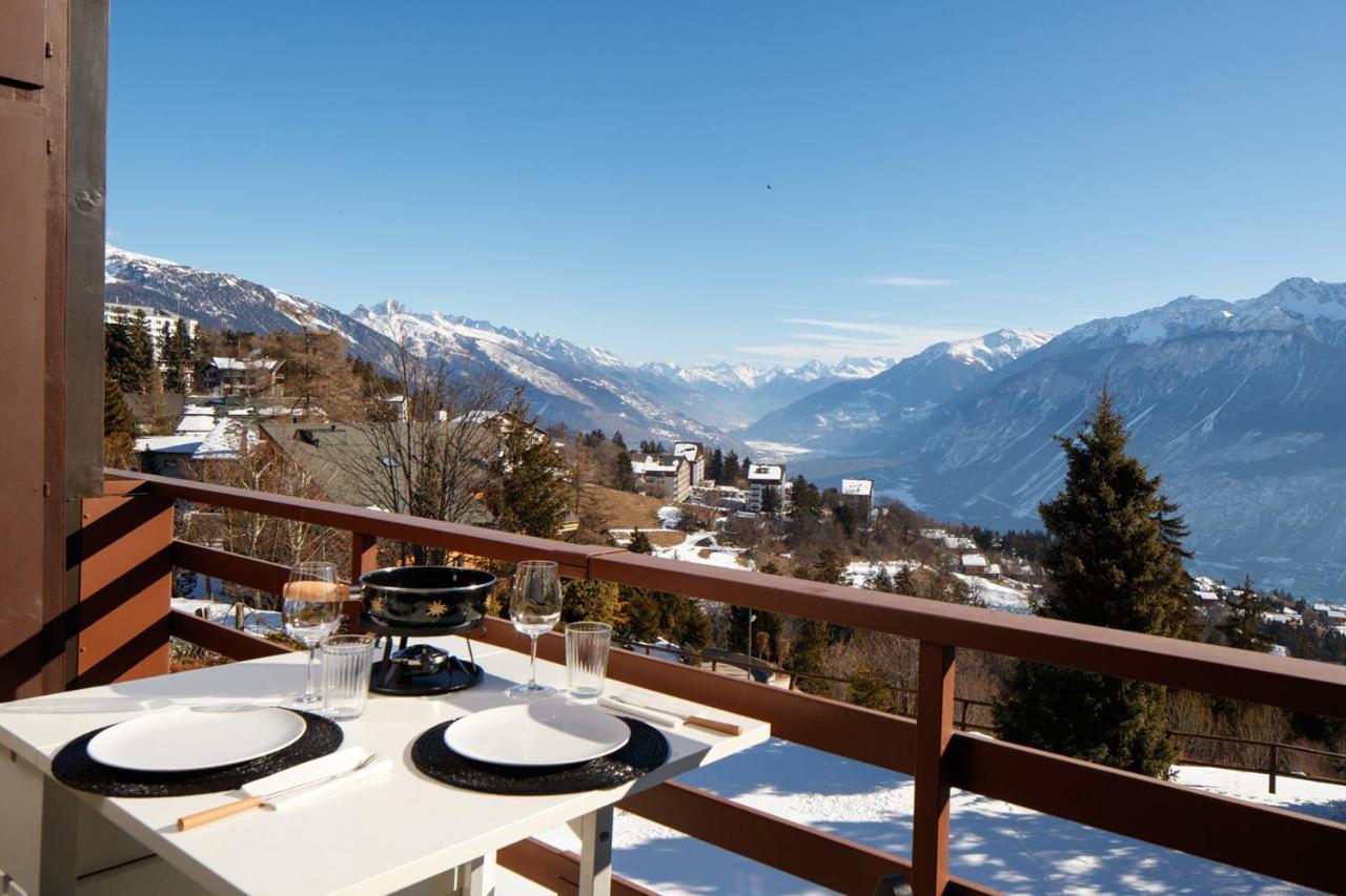 Magnifique Appartement Proche Du Centre Et Du Ski Crans-Montana Ngoại thất bức ảnh